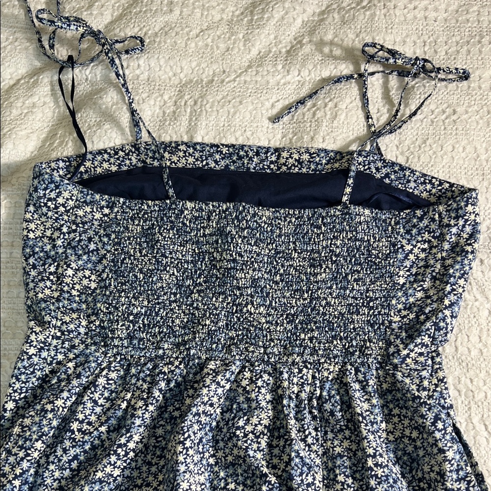 Abercrombie & Fitch Blue Floral mini Dress size XL - Picture 9 of 10